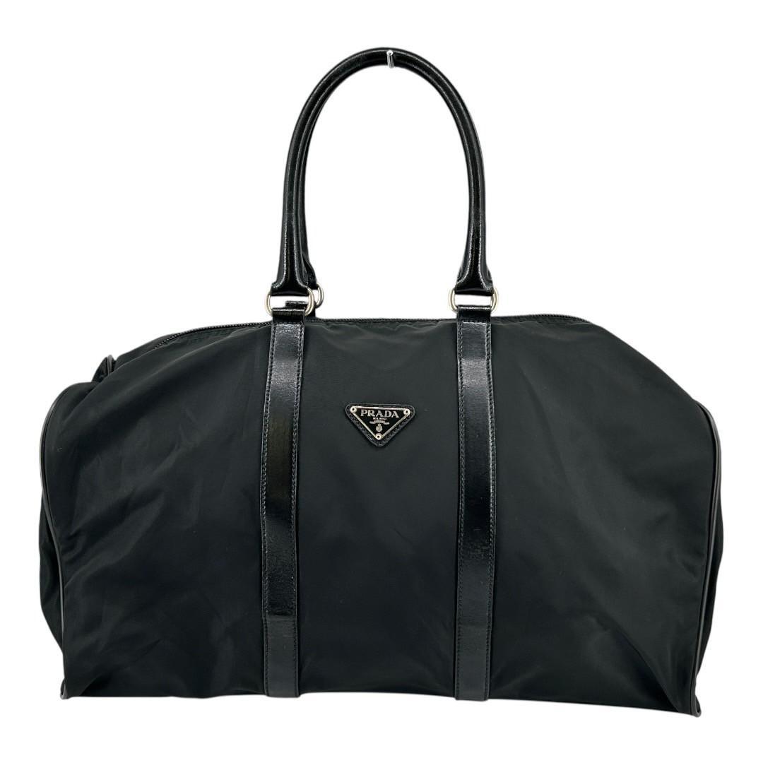 PRADA　ボストンバッグ　三角ロゴ　ナイロン　旅行かばん