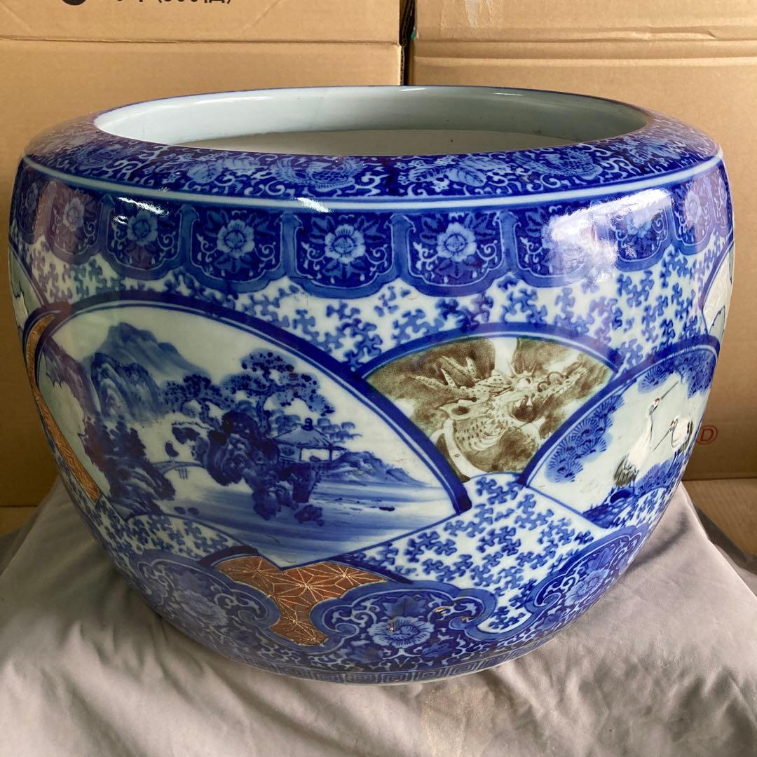 陶器 伊万里焼 火鉢 特大 古民家