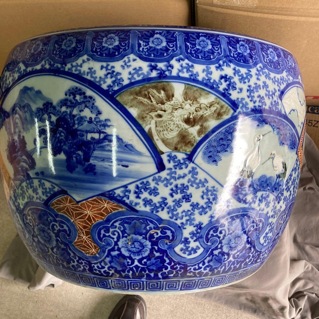 陶器 伊万里焼 火鉢 特大 古民家