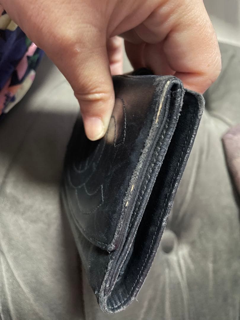 CHANEL 二つ折り財布 黒