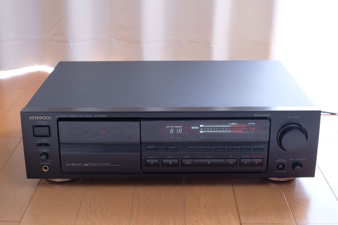 KENWOOD 3ヘッドカセットデッキ KX-7030　動作良好！キレイ！