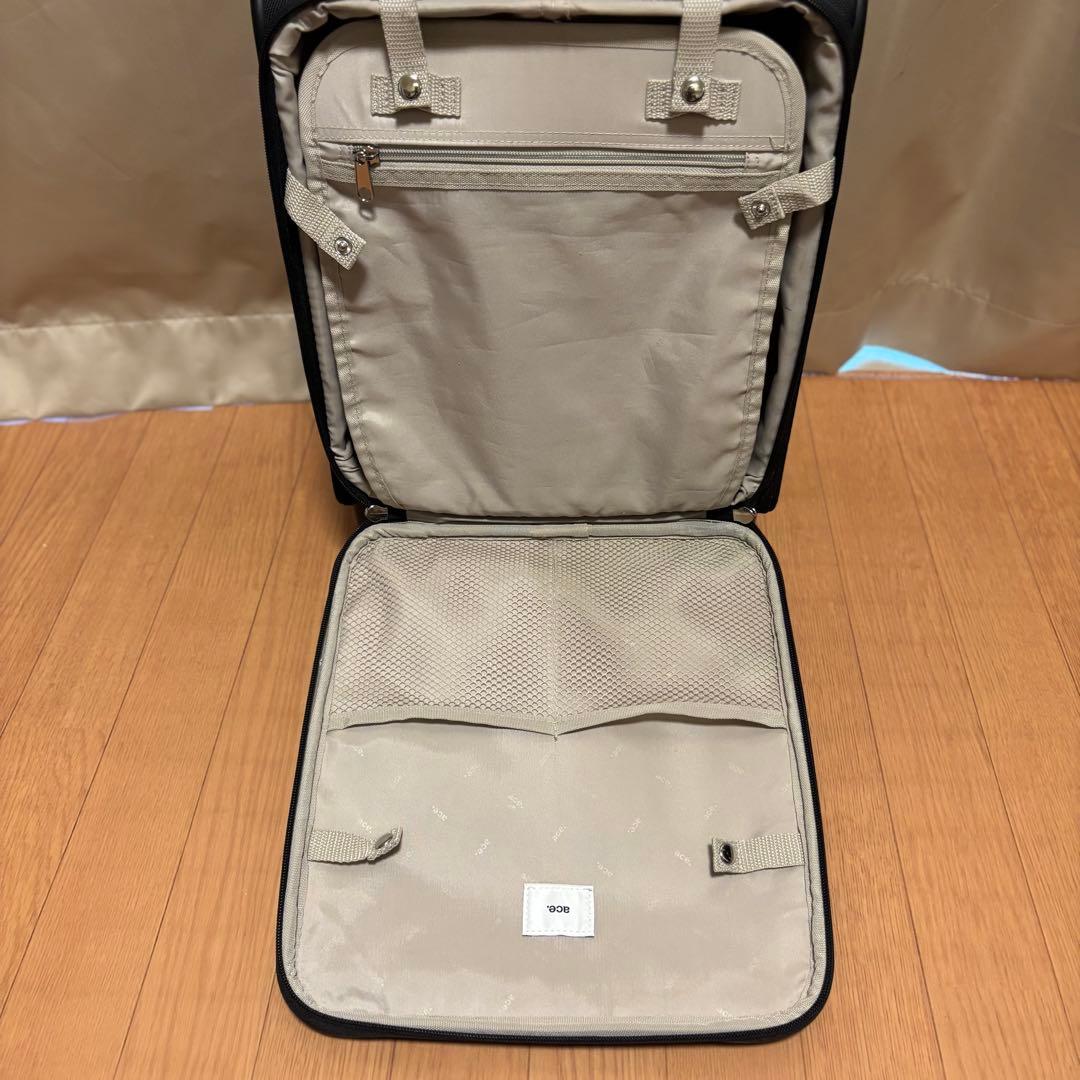 【美品】エース 32151 ソフト ストッパー付き キャリーケース 18L