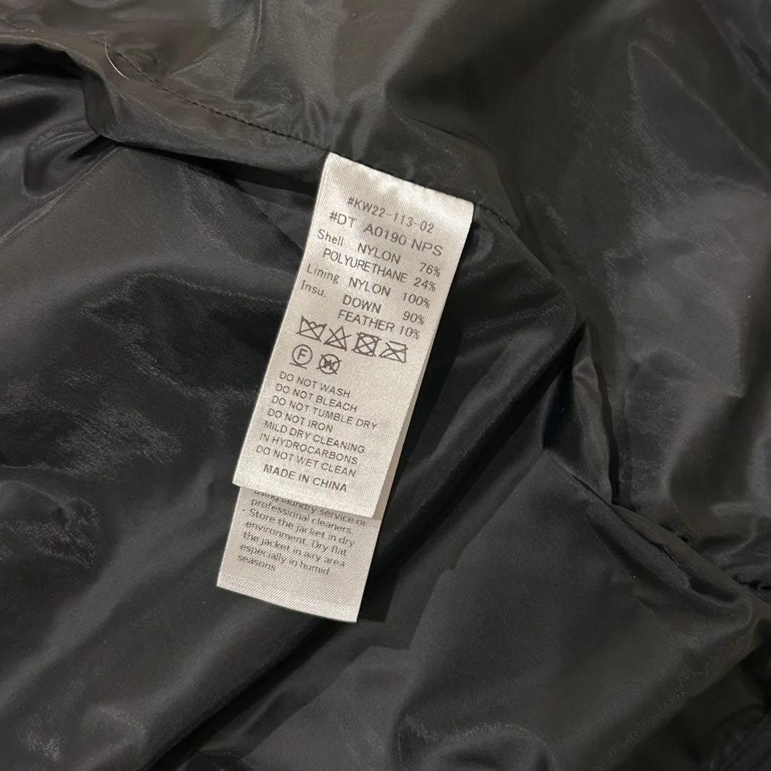 極美品 DANTON ダントン ロング ダウン フード ジャケット M 黒