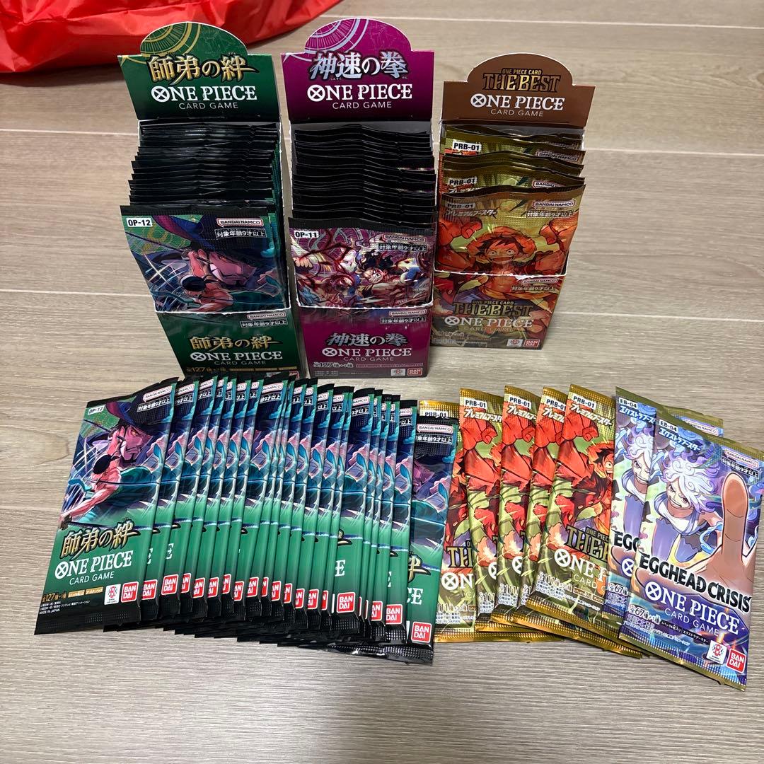 ワンピースカード　バラパック　ザベスト　神速の拳　師弟の絆　エッグヘッド　引退品