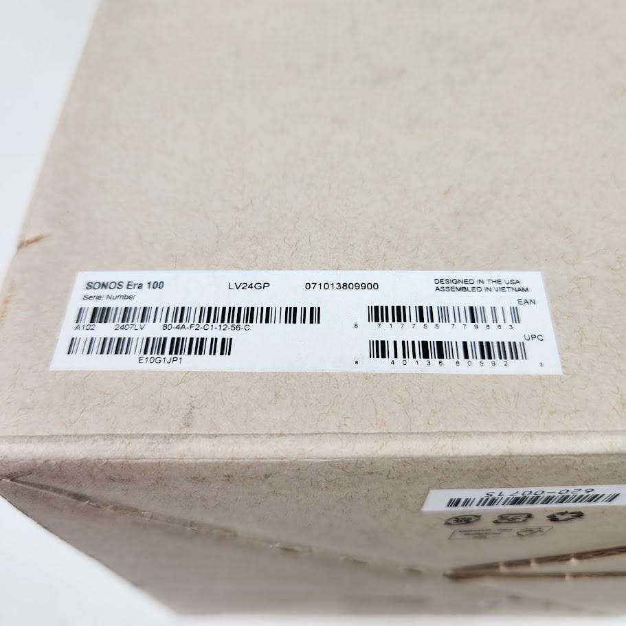 【新品・未使用品】SONOS Era 100 ホワイト スマートスピーカー