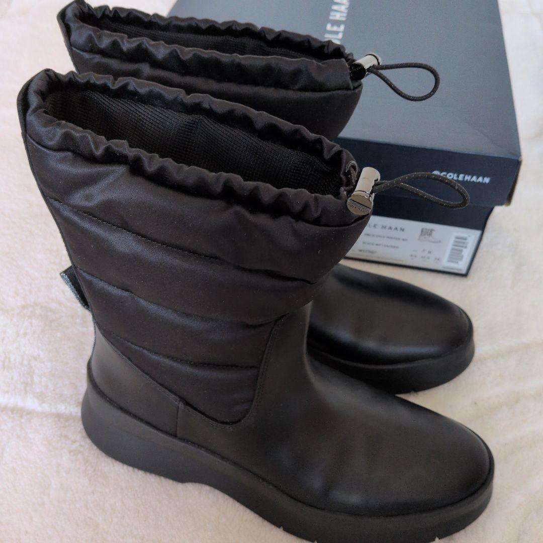 COLE HAAN コールハーン ウォータープルーフ ブーツ 黒【美品】24cm