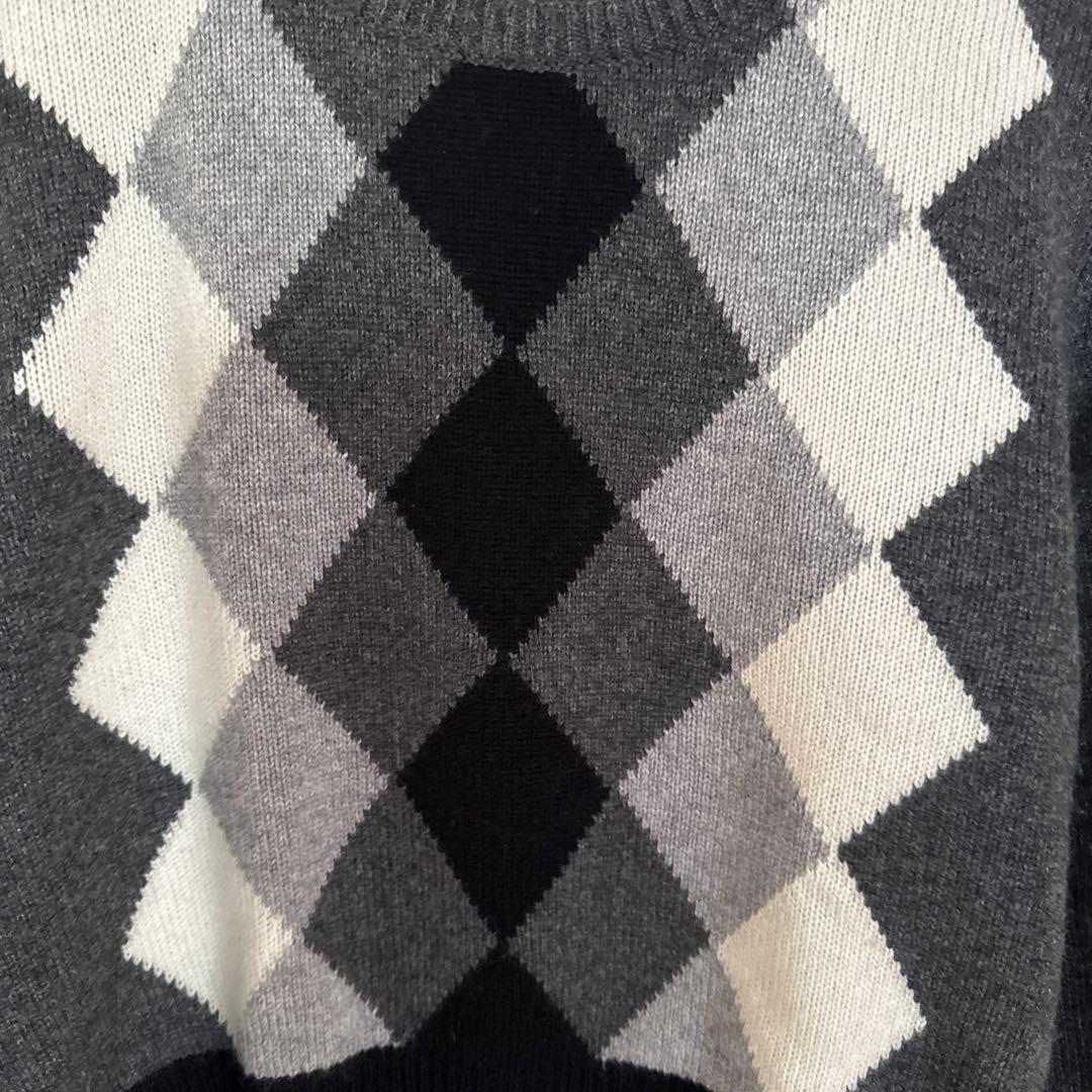 MARGARET HOWELL マーガレットハウエル アーガイル柄　ニット