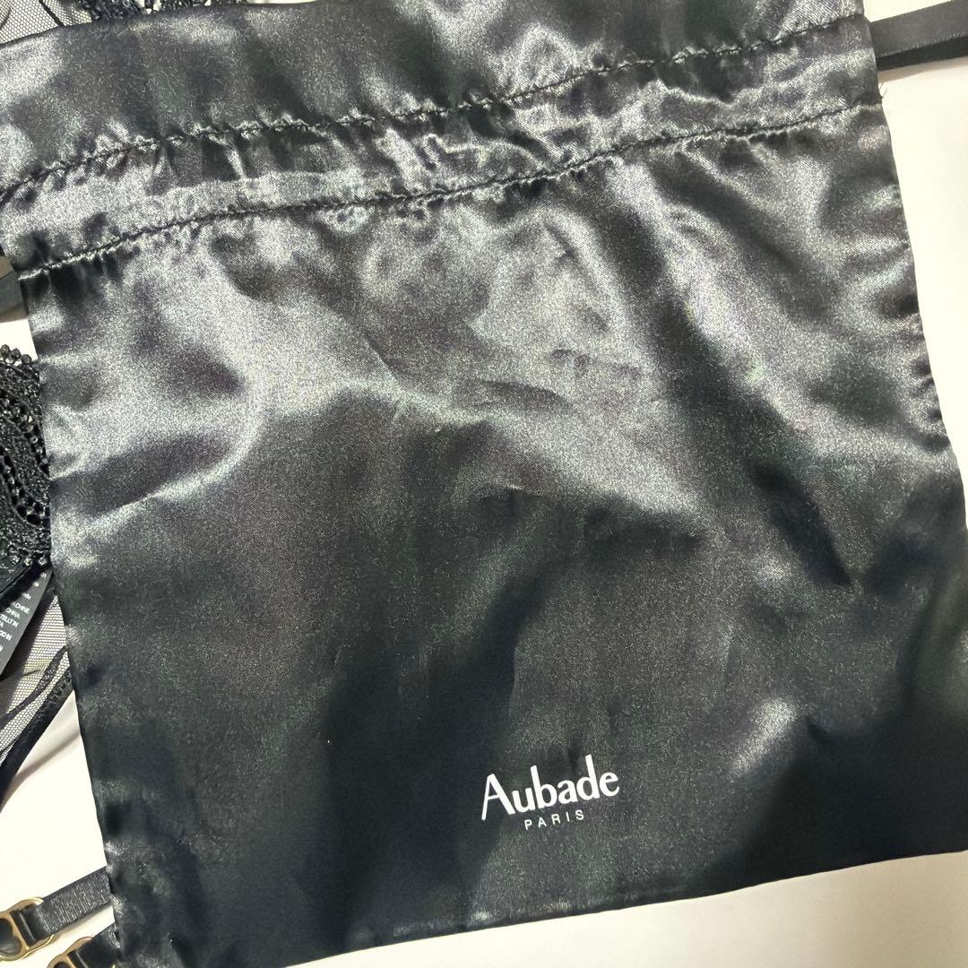 1*1様 【新品】aubade 透け感レースブラジャーショーツセット