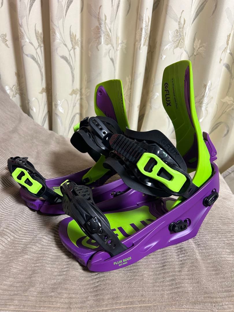22-23 FLUX XF ビンディング Sサイズ　グリーン/パープル　使用２回