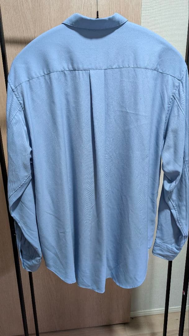 ま*む様 MBハイエンド尾州ウールシャツ（リラックスフィット）サックスブルー S