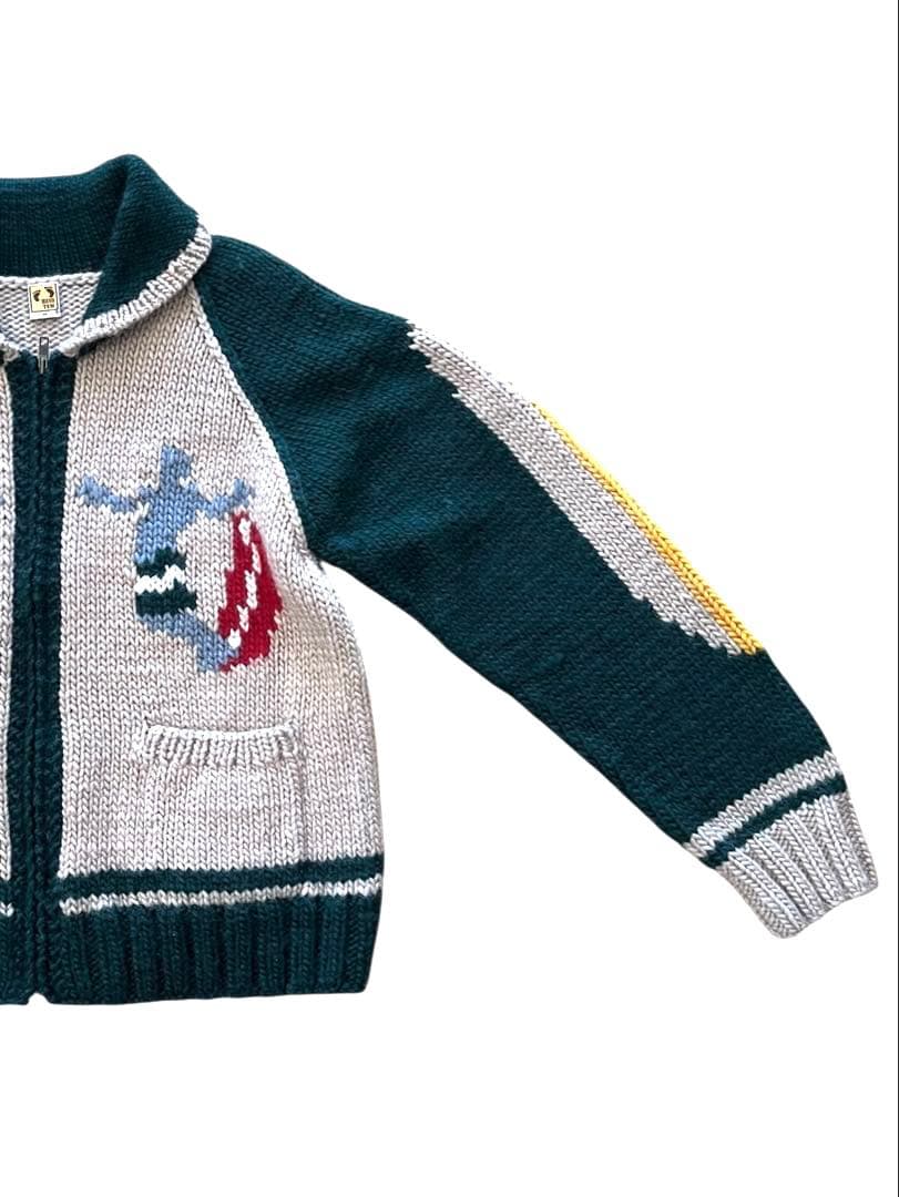 ▪️HANG TEN ハンテン オールドサーフ カウチンニットカーディガンM