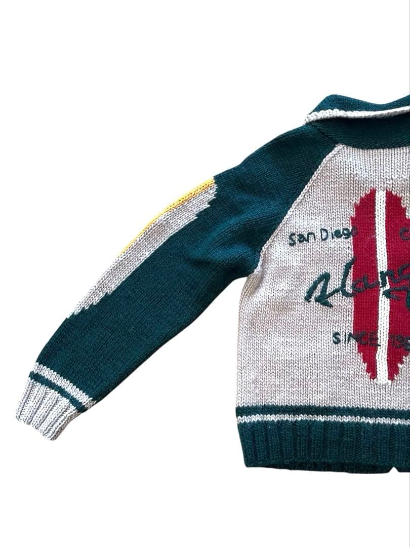 ▪️HANG TEN ハンテン オールドサーフ カウチンニットカーディガンM