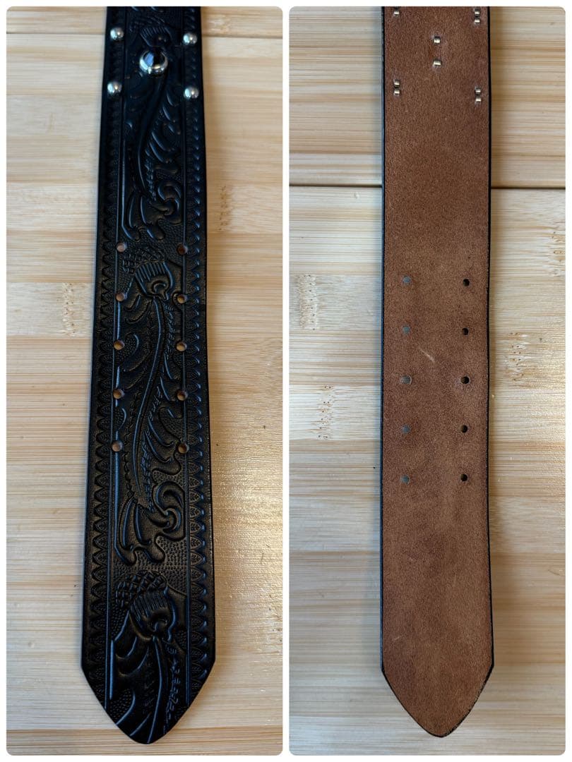 ⭐️新品未使用⭐️アトラクションズ×エースウエスタンベルト⭐️ブラックレザー⭐️34