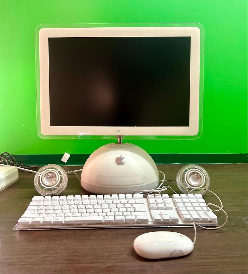 美品　20インチiMac G4 1.25GHzとキーボードとスピーカーのセット