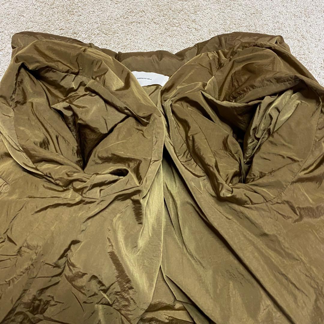 TODAYFUL トゥデイフル スタンドカラーダウンジャケット キャメル