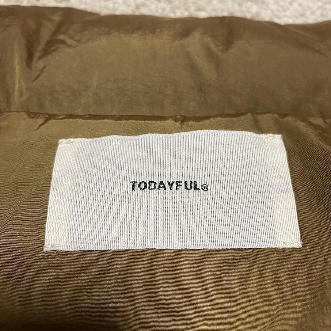 TODAYFUL トゥデイフル スタンドカラーダウンジャケット キャメル