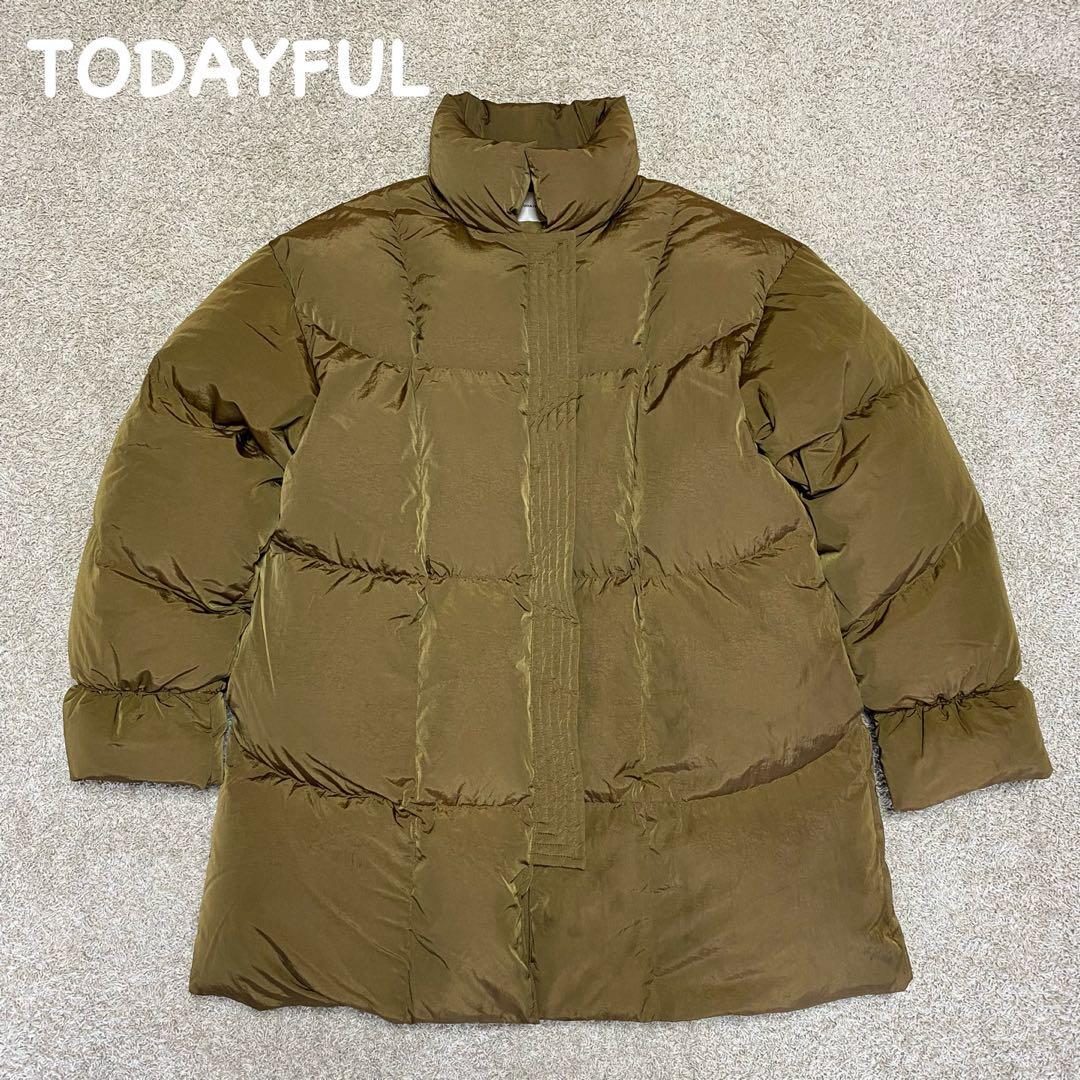 TODAYFUL トゥデイフル スタンドカラーダウンジャケット キャメル