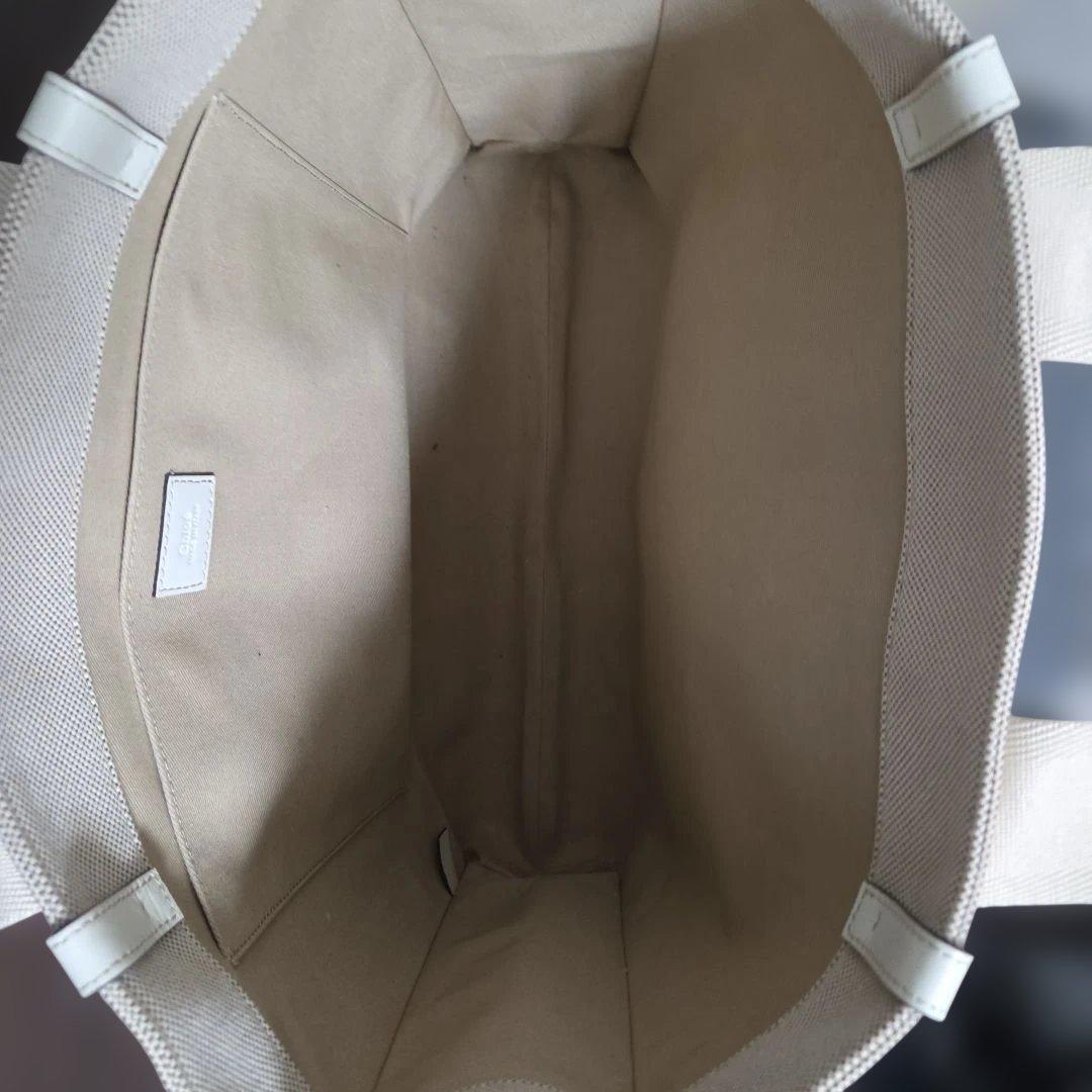 Chloé ロゴ入りベージュメッシュトートバッグ