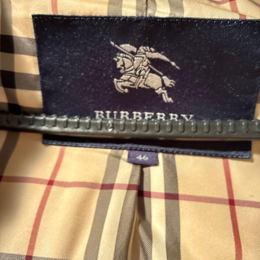 バーバリーロンドン　ダウンコート　46 カーキ　ゴールド　フォックスファー