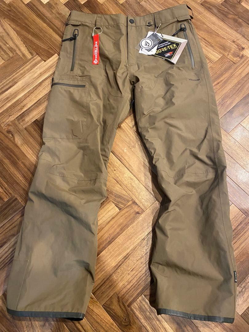 ボルコム　ゴアテックスパンツ　XL カーキ　ブラウン