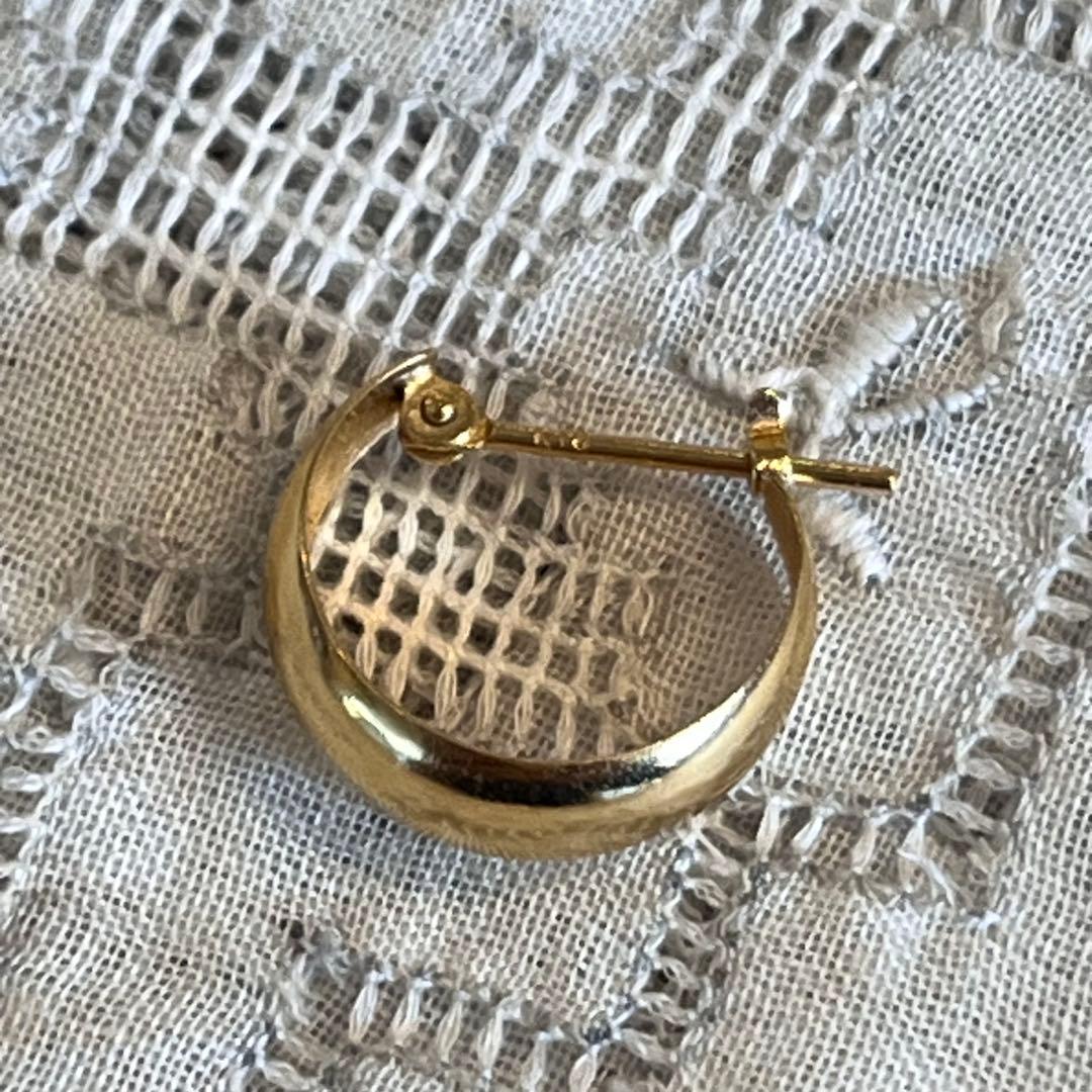 ジュエリーエクセレンテ　ムーンピアス　k18 5㎜×13㎜　月光ピアス　片耳