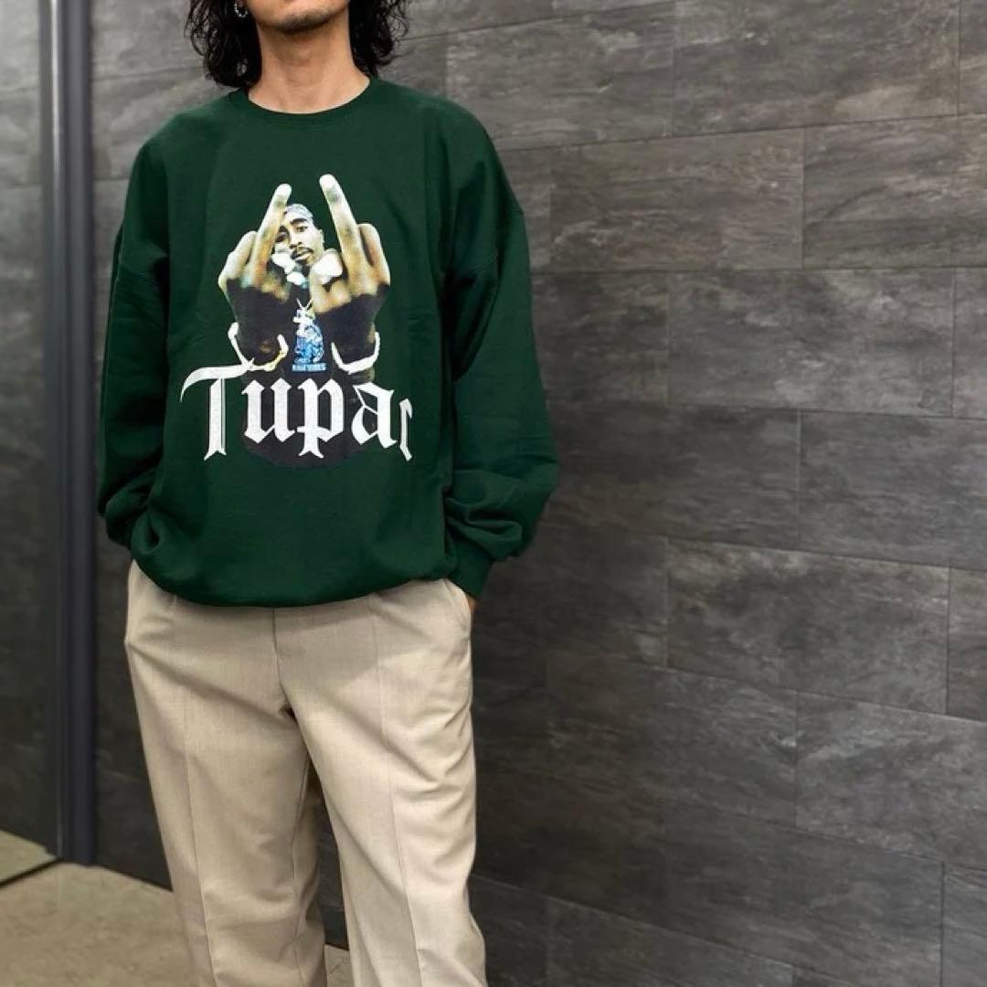 新品　希少　ワコマリア　2pac Tupac クルーネックスウェット　Lサイズ