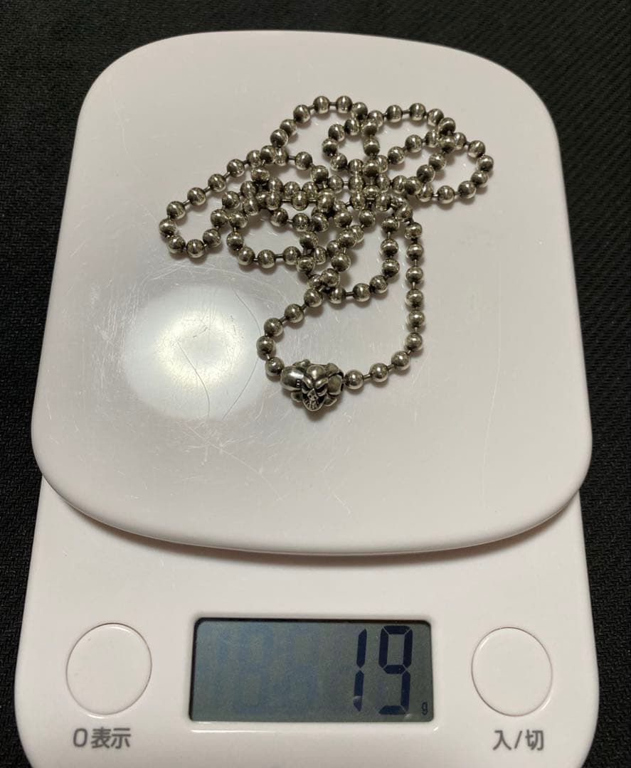 セール中！　ビルウォールレザー　4mm ボールチェーンネックレス　24inch