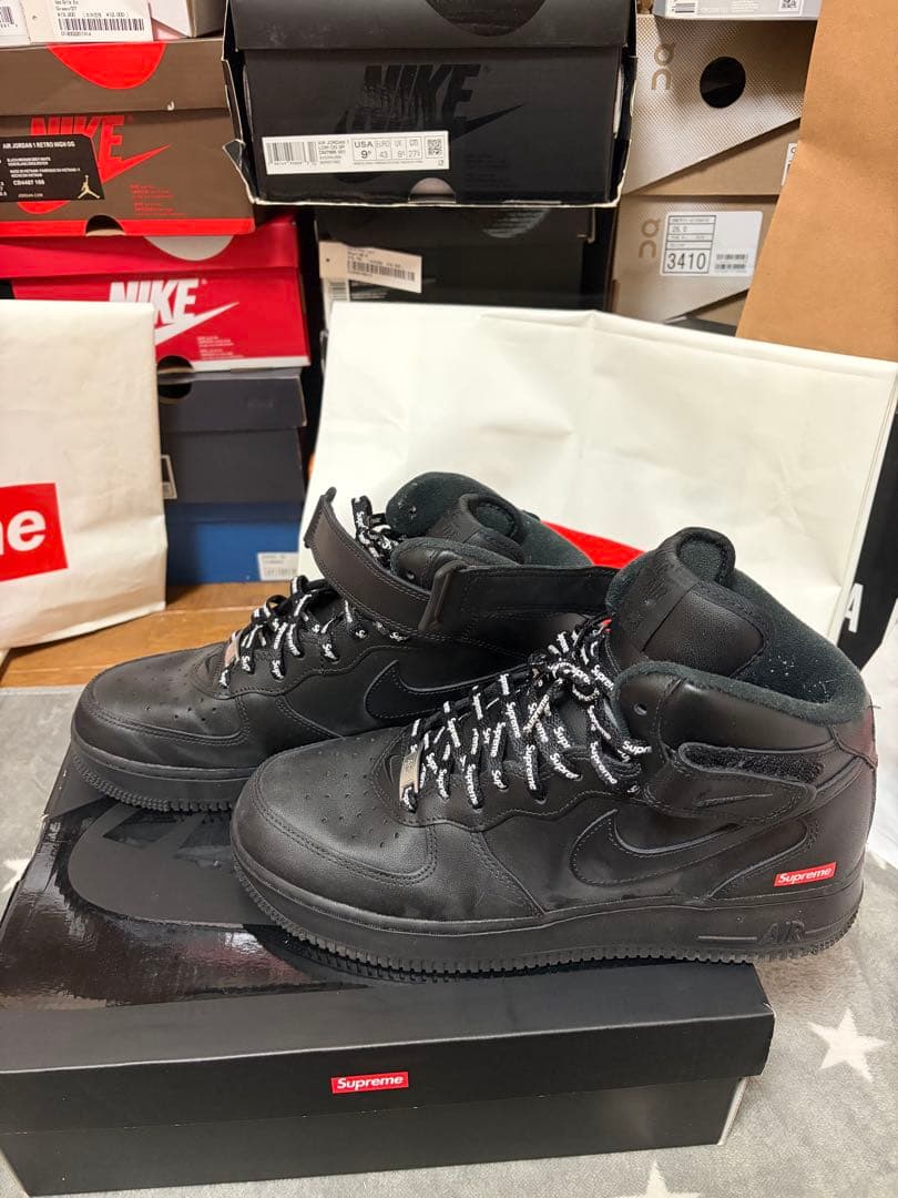 美品　正規　Supreme × Nike Air Force 1 Mid 27