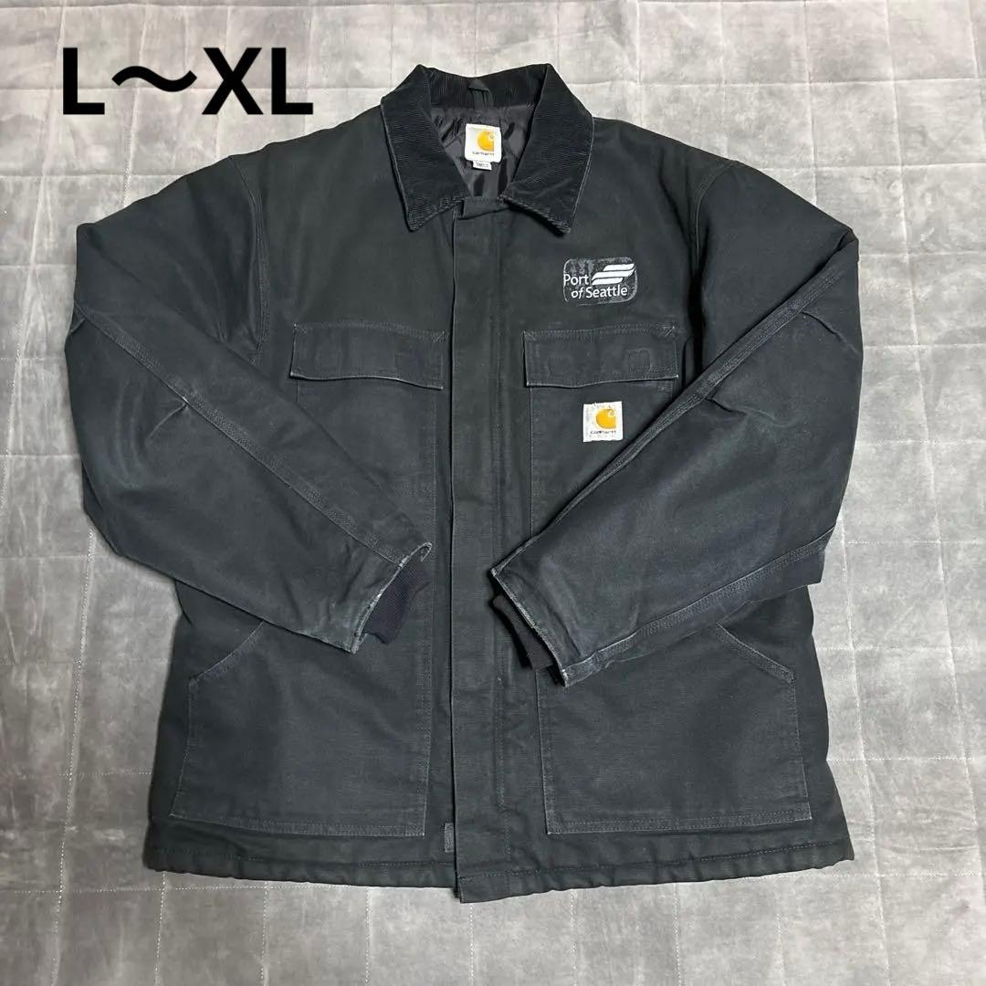 Carhartt デトロイトジャケット　企業ロゴ
