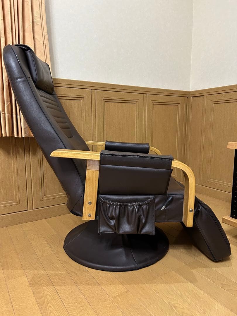 1人掛けソファ 回転式 リクライニング フットレスト