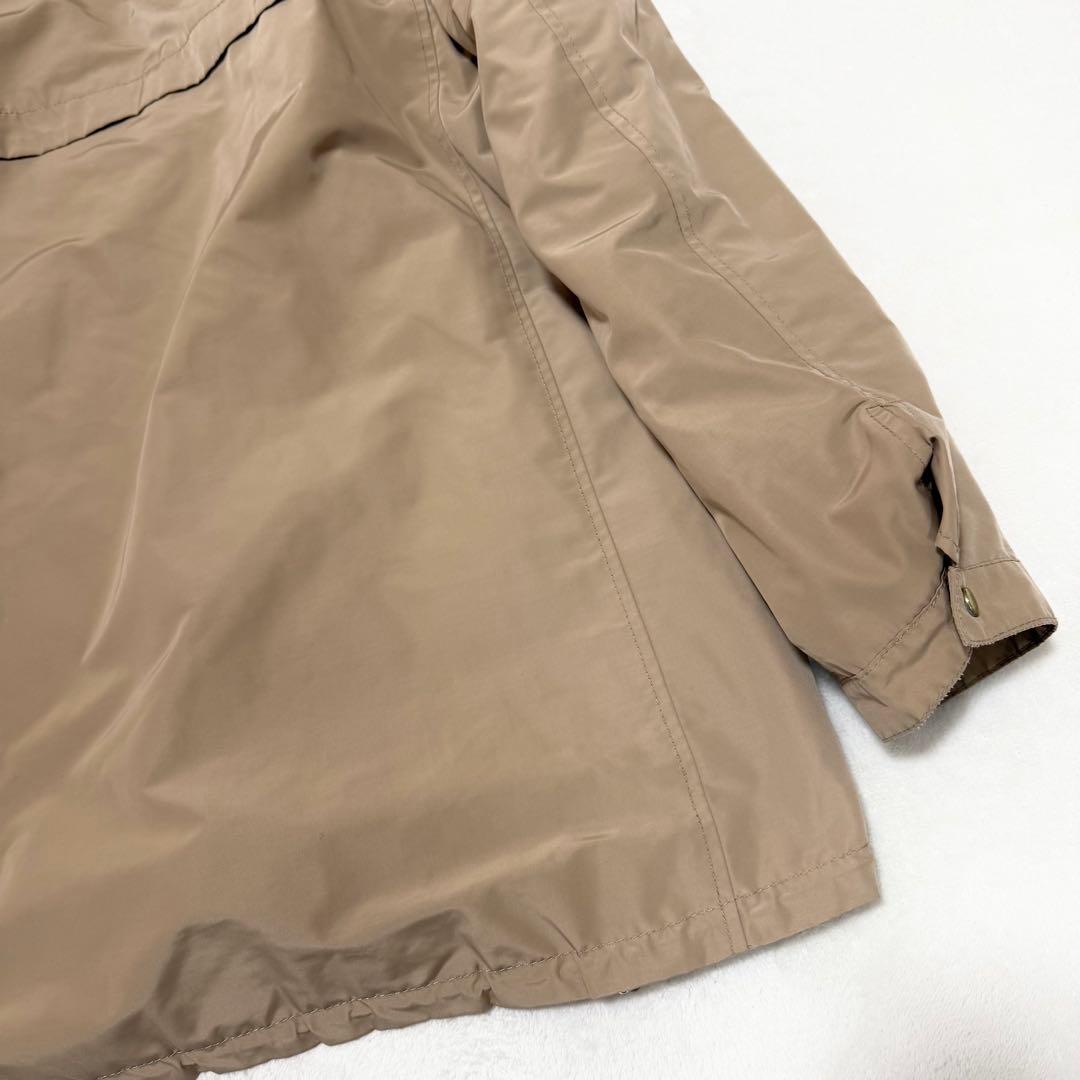 フランシュリッペ モッズコート パールリボン ビジュー ライナー付き ベージュ