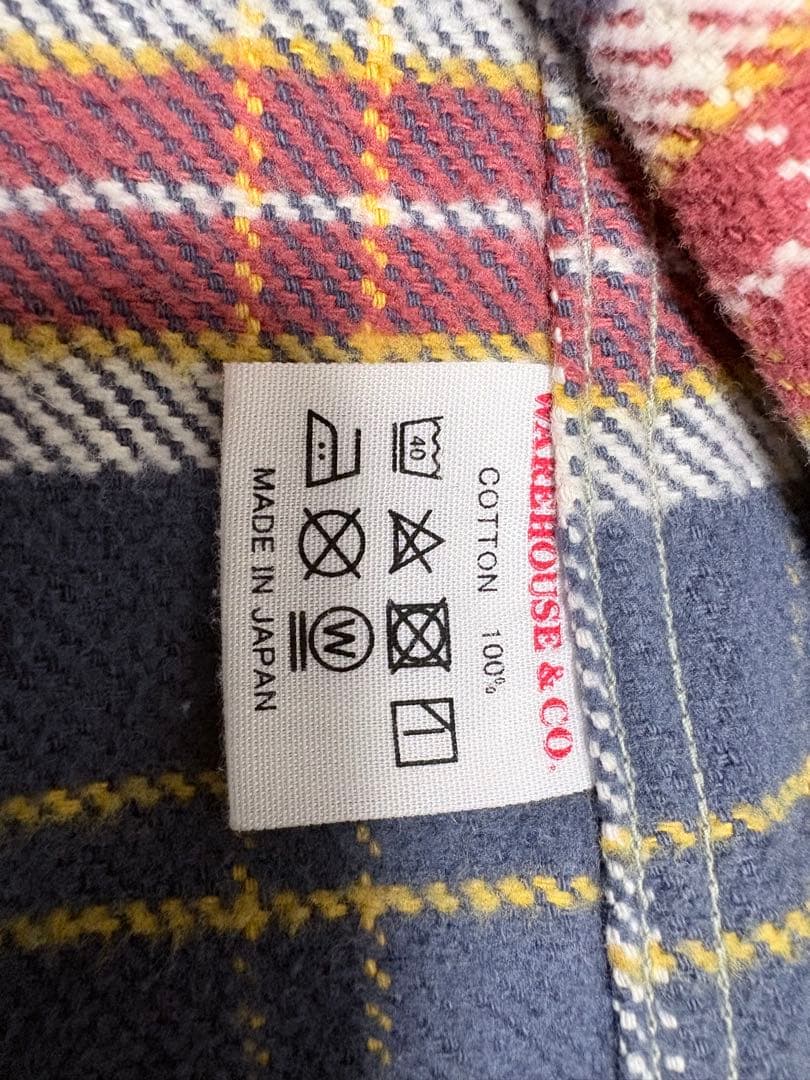 ウエアハウス　ネルシャツ　フランネル　アメカジ