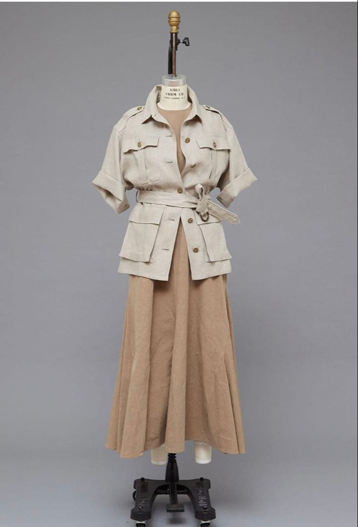 【1回のみ着用】マルティニーク　サファリジャケット