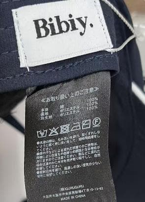 Bibiy B. CLUB CAP キャップ ネイビー