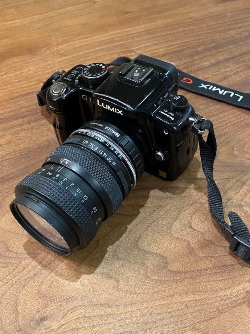 LUMIX G1 ミラーレス一眼タムロン28-70mmマクロオールドレンズ付