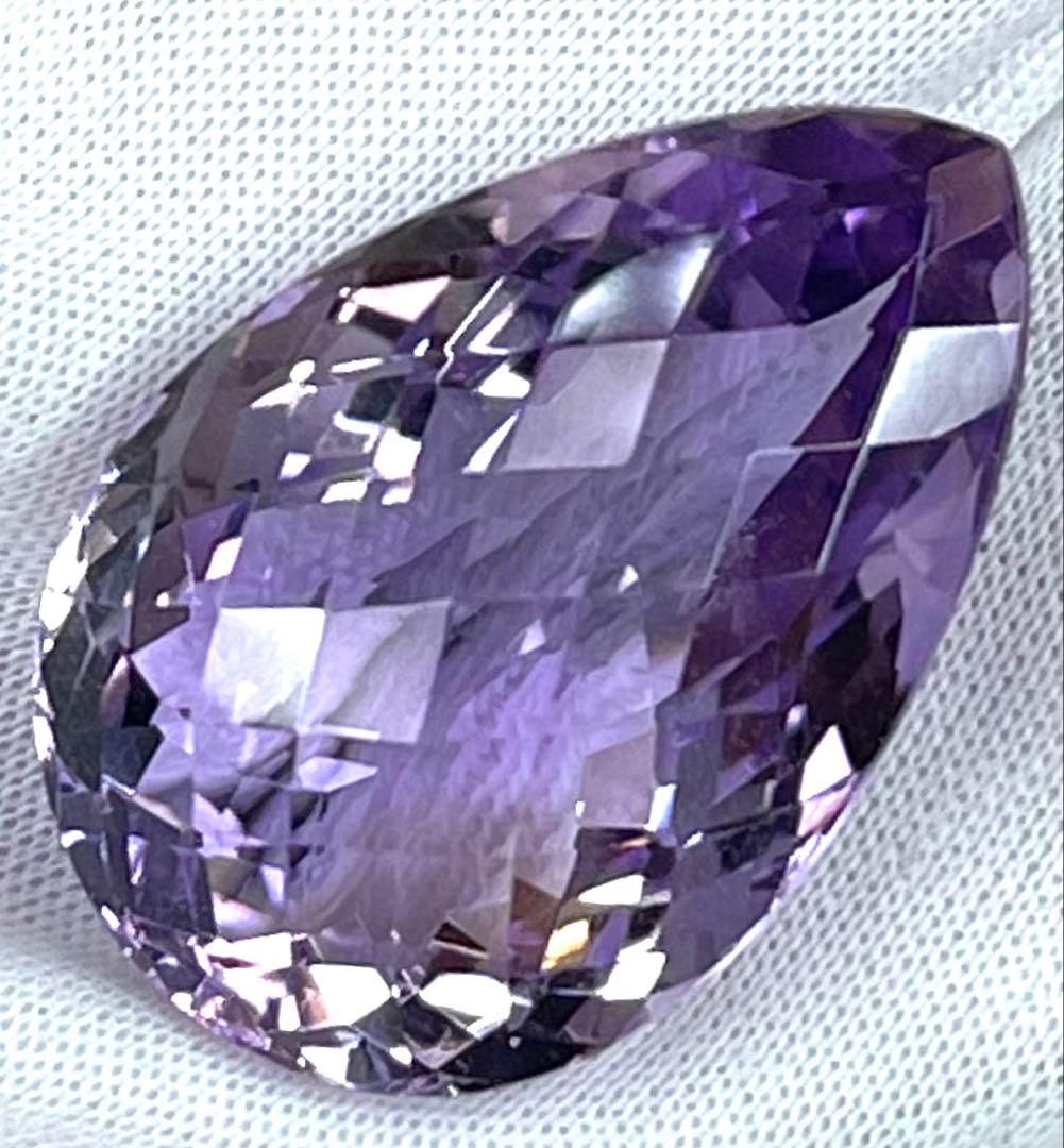 宝石ルース　『特に形が希少！涙型のペアシェープカット』天然アメトリン鑑別付