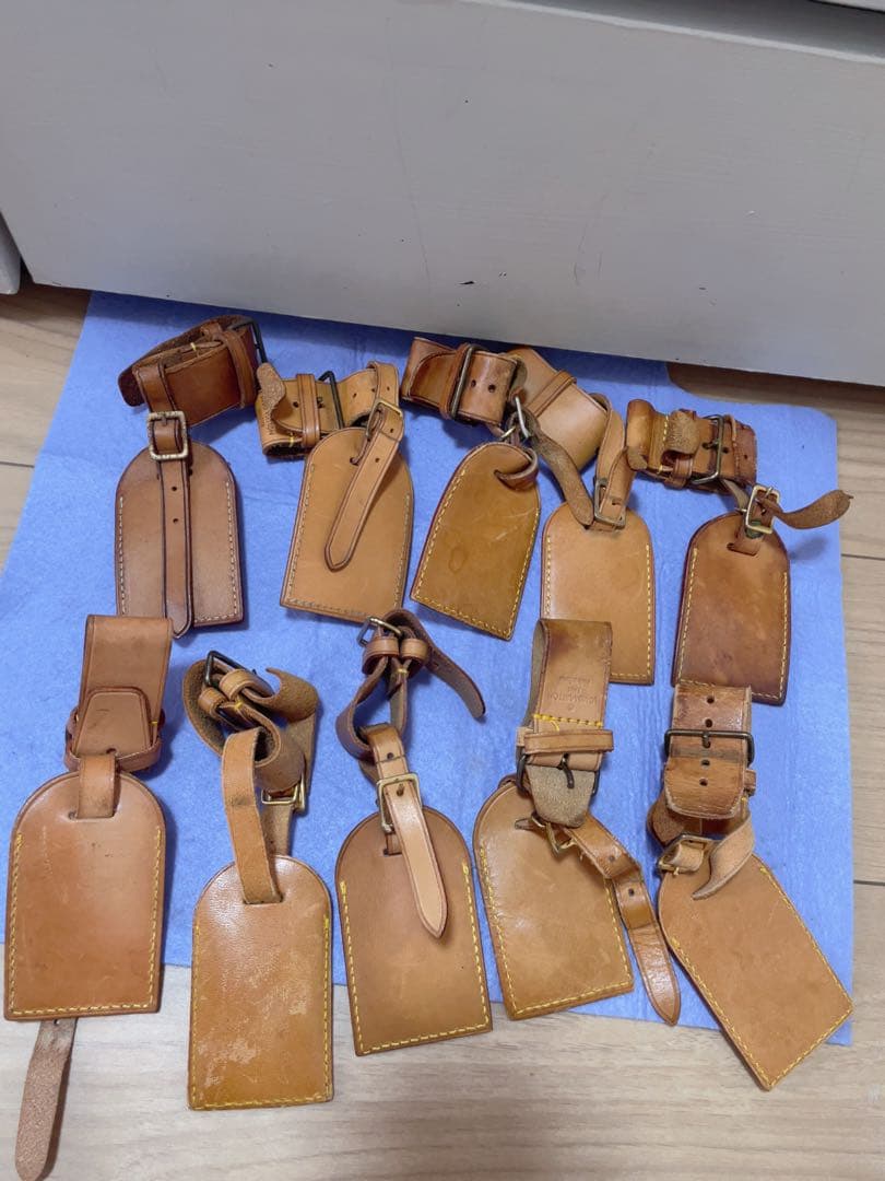 Louis Vuitton レザー ネームタグ 10個セット