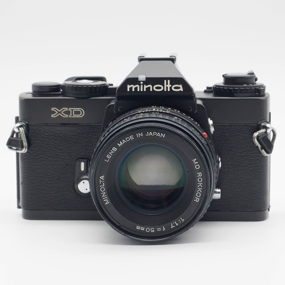 動作品・実写確認済 MINOLTA XD＋MD ROKKOR 50mm f1.7