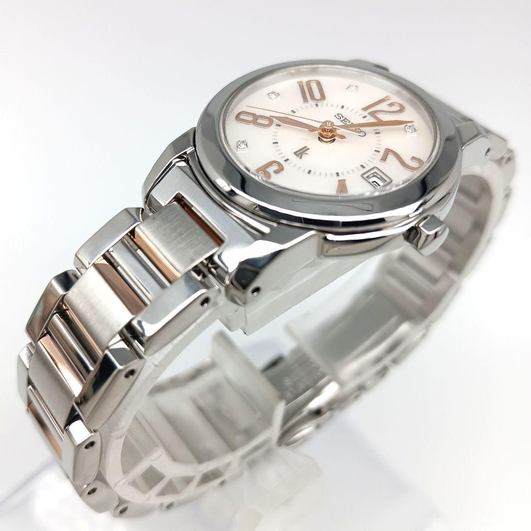 【美品 ダイヤモンド】セイコー　ルキア　レディース腕時計　a5L-1