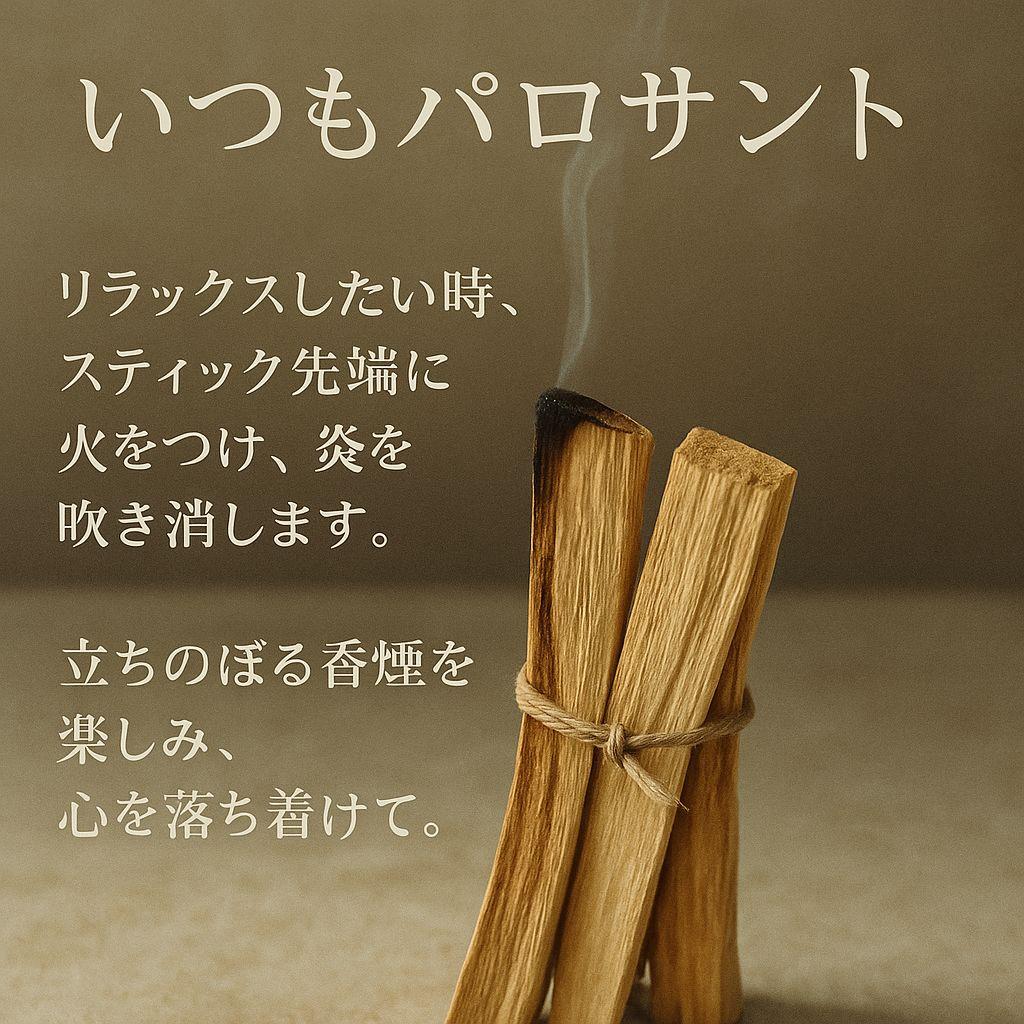 天然お香木インセンス✨️エクアドル産最高級パロサント100本説明書付浄化ＡＡＡ