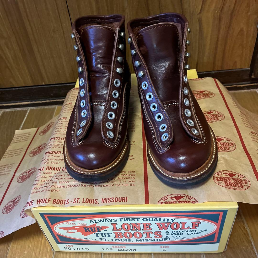 美品 希少サイズ LONE WOLF BOOTS カーペンター