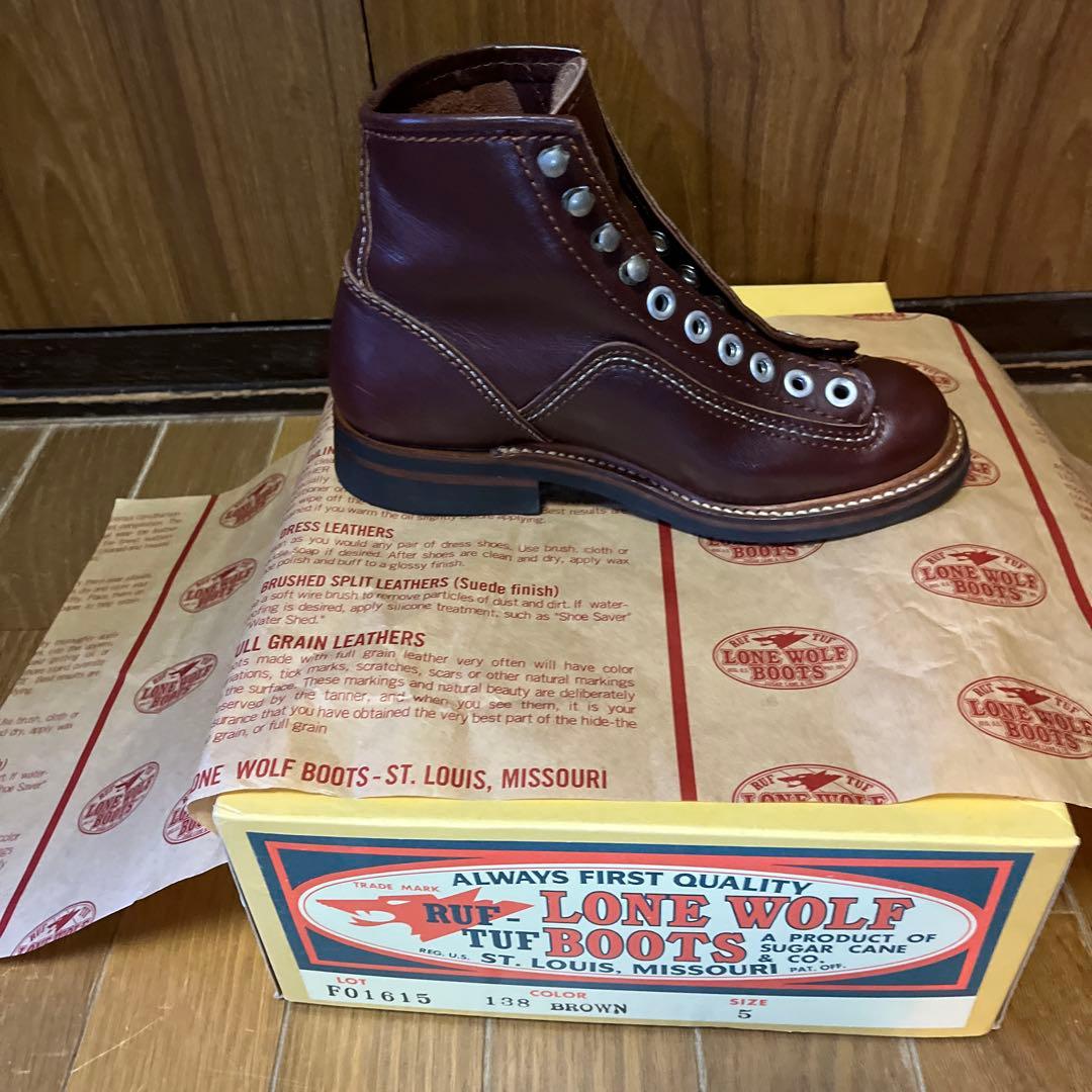 美品 希少サイズ LONE WOLF BOOTS カーペンター