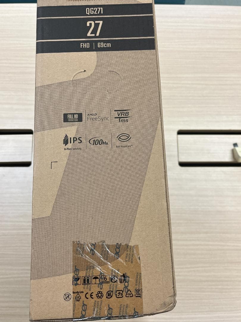 【新品未開封】Acer ゲーミングモニター QG271Ebmiix 27インチ