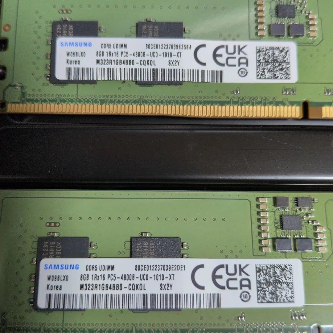 DDR5 16GB 8GBx2 メモリ M323R1GB4BB0-CQKOL