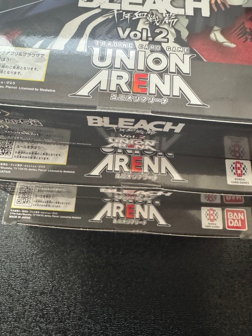 ユニオンアリーナ BLEACH 千年血戦篇 Vol.2 3BOXテープ付き 初版