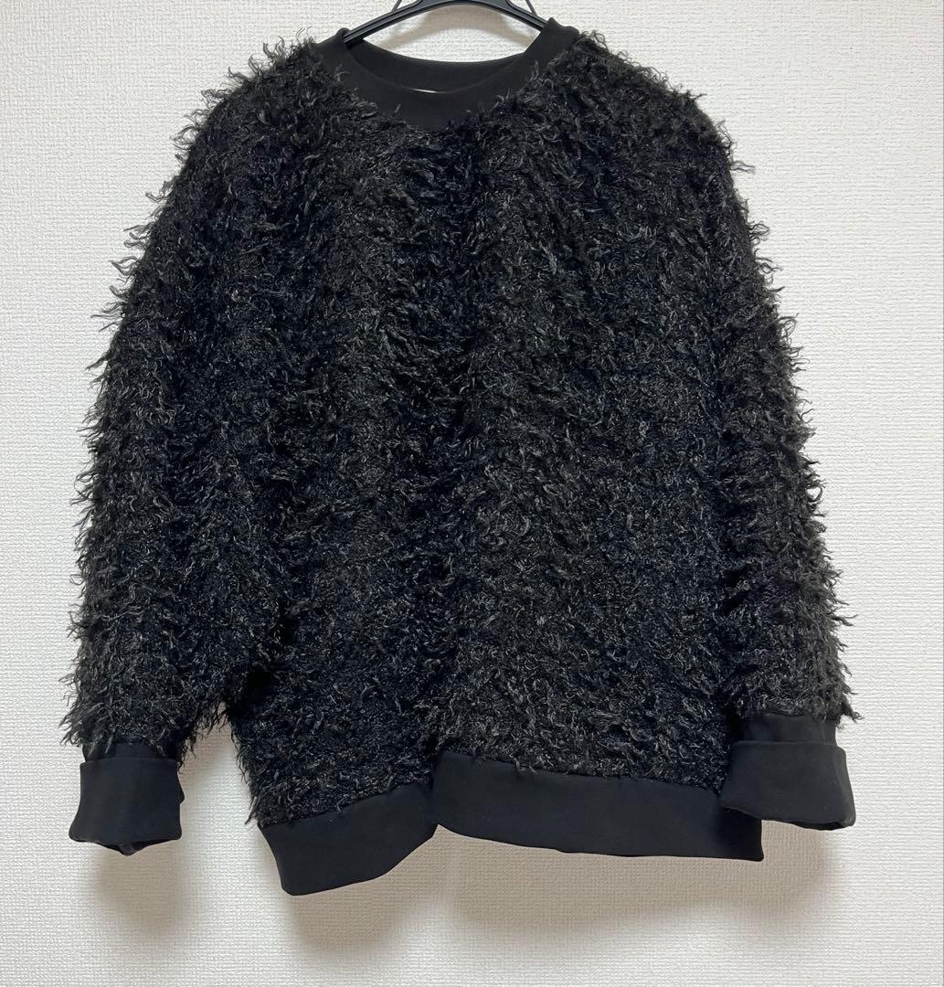 ALEGRE シャギープルオーバーブラック