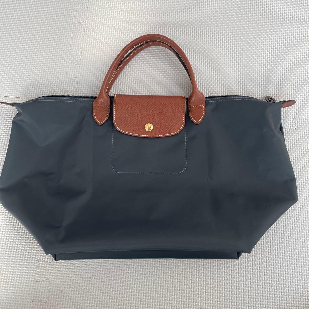 ロンシャン ル・プリアージュ トートバッグ M グレー