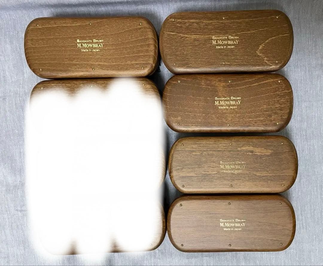 M.MOWBRAY 紗乃織 刷子 豚毛　黒1本 白4本　計5本