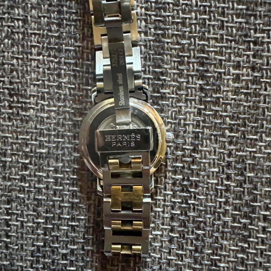 HERMES クォーツ 腕時計 シルバー/ゴールド