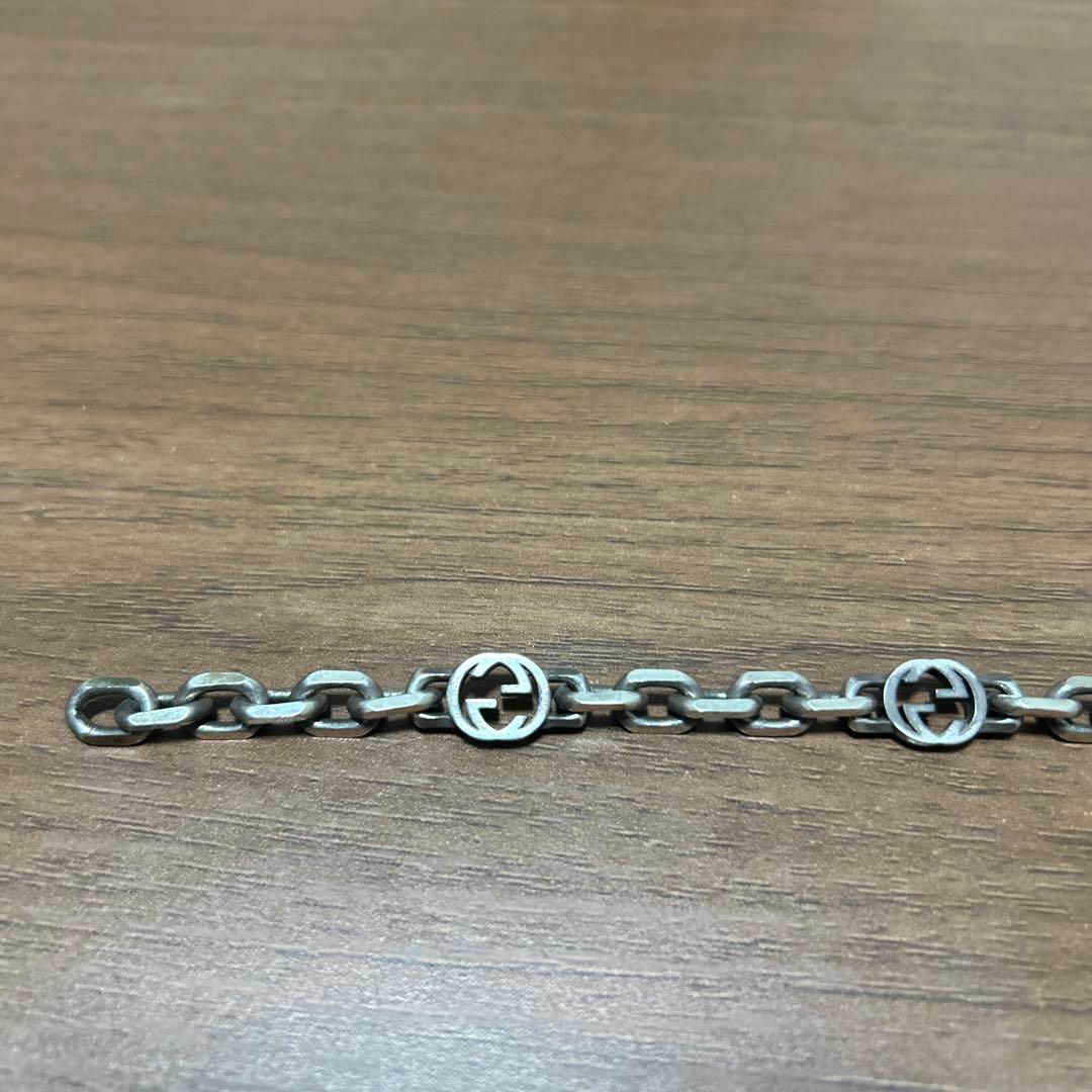 GUCCI インターロッキング　シルバー925 18号